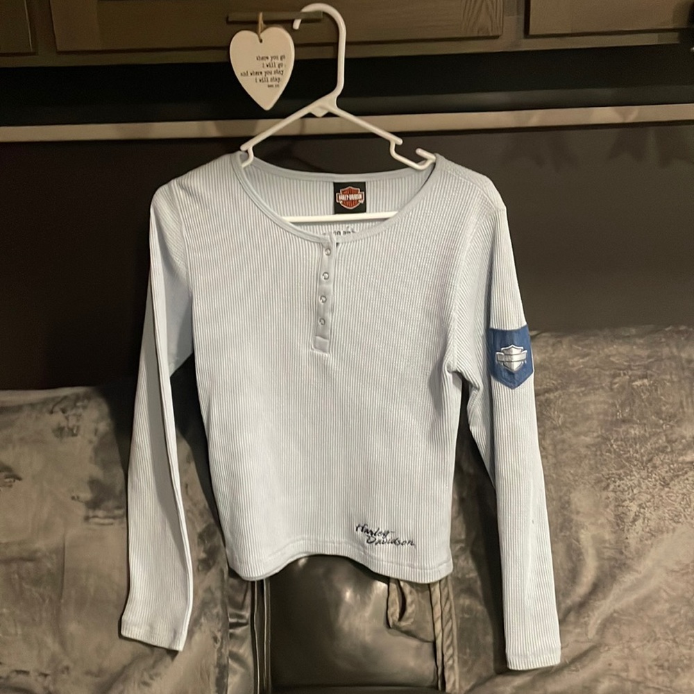Women’s small Harley Davidson long sleeve shirt. Brand new.